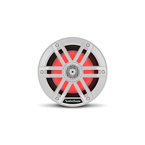 Rockford Fosgate M1-6 Color Optix 6” 2-Way Coaxial Multicolor LED Lighted Marine Speakers - White (Pair) Rockford Fosgate M1-6 Color Optix 6” 2-Way Coaxial Multicolor LED Lighted Marine Speakers - White (Pair)